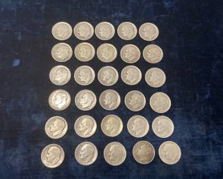 Collection of Roosevelt, silver dimes