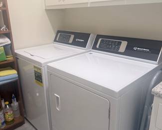 speed queen, washer, and dryer four years old