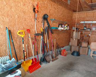 A garage full of useful items