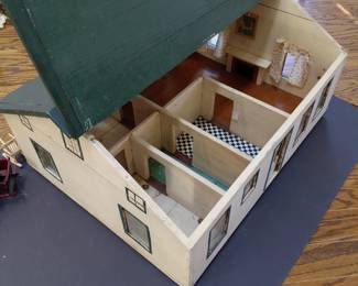 Handmade in 1931 Cape Cod dollhouse and furniture!