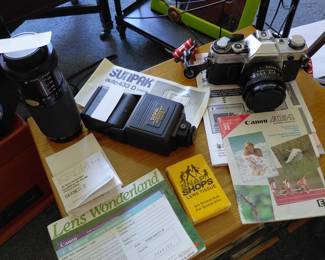 Cannon camera, Unpacking flash, Kiron Lens