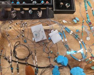 Assorted Turquoise jewelry 
