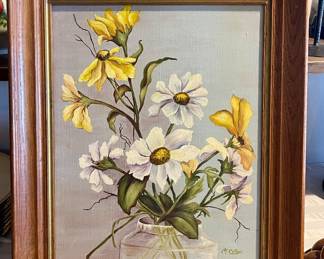 ORIGINAL SIGNED FLORAL ART