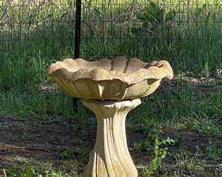 CONCRETE BIRD BATH