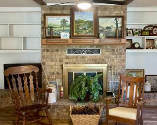 VINTAGE ROCKERS, ORIGINAL BLUEBONNET ART