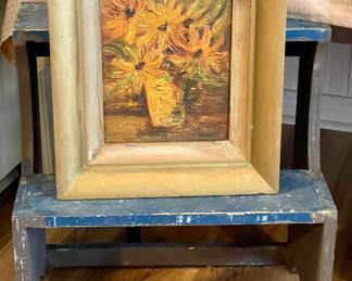 ORIGINAL FLORAL ART, STOOL