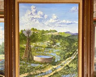 ORIGINAL BLUEBONNET PAINTING