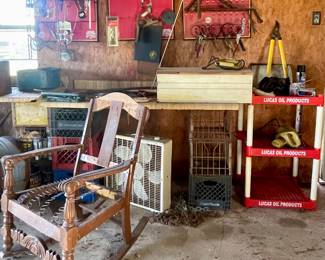 PROJECT ROCKER, MILK CRATES, TOOLS