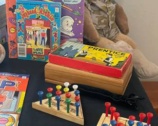 WOODEN TOY GAMES, CASPER COMIC BOOK