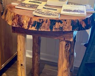 LIVE EDGE WOOD TABLE