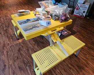 Portable camping table