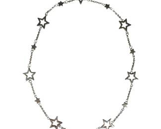 Tiffany and Co Sterling Silver Star Stationary Necklace