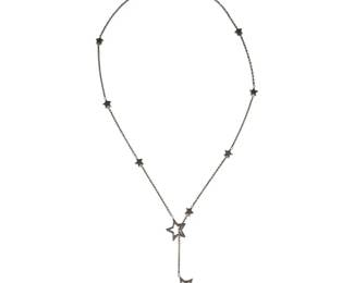 Tiffany and Co Sterling Silver Star Lariat Adjustable Necklace