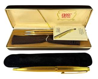 Vintage Cross Pen Pendant Set and Vintage Parker Ballpoint Pen