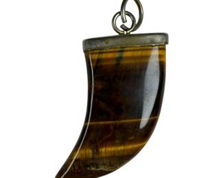 Tigers Eye Claw Pendant