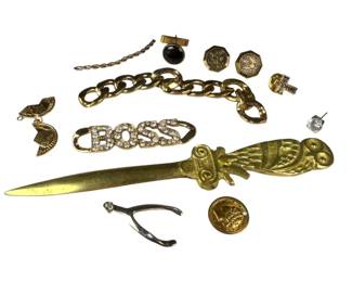 Costume Jewelry and Letter Open