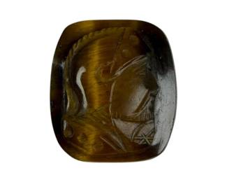 8pt9 Tigers Eye Cameo Gemstone