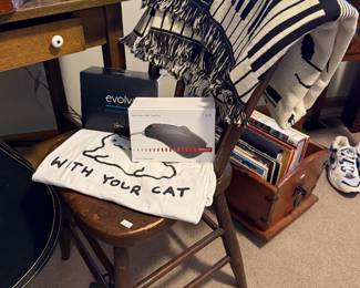 Music Quilt, Wooden Chair