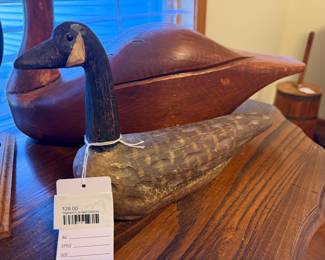 Signed Carved Goose 