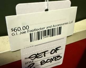 G.I Joe Footlocker and Accessories Lot