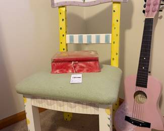 Cat Jewelry Box, Wooden Chair