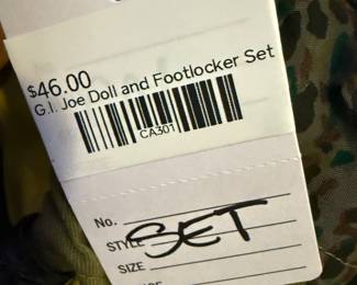 G.I Joe Doll and Footlocker Set