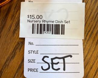 Nursery Rhyme Dish Set