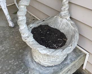 Cement Basket Planter