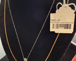 14k Snake Chain Necklace