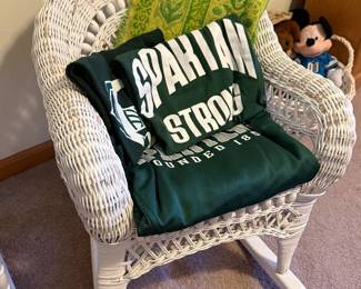 Kid's Wicker Rocking Chair