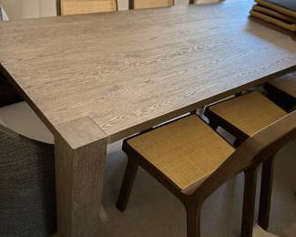 Dining table & 8 chairs RH