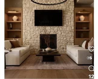 RH 2 sofas coffee table & Rug only