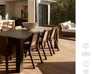 Dining table RH and Chairs are what is for sale in this photo