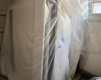 RH queen beds - avocado mattresses 