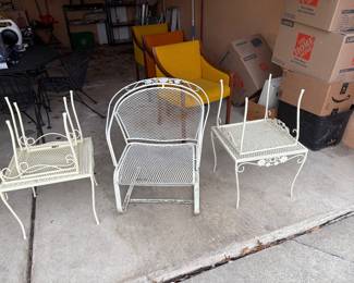 Wrought-iron patio furniture 