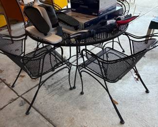 Wrought-iron patio set