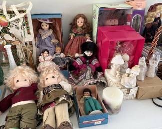 Vintage dolls...Cabbage Patch and Madame Alexander dolls.