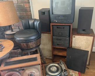 Audion equipment and turn tables. More v