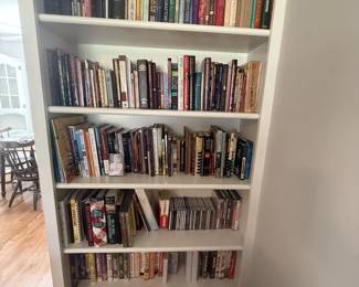 Loads of books, VHS and DVDS