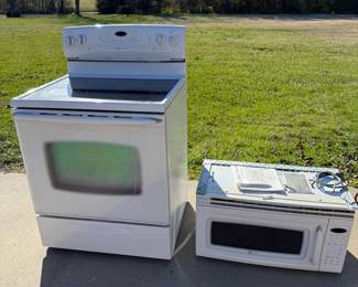 Maytag range & microwave 