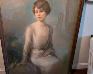 1923 Halmi Pastel Portrait