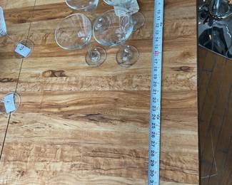 MCM laminate dining set with removable leave and leather executive chairs $2000 + tax