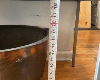 Metal and glass industrial style coffee table $25 + tax