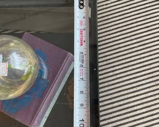 Metal and glass two tiered side tables (set of 2) $100 + tax