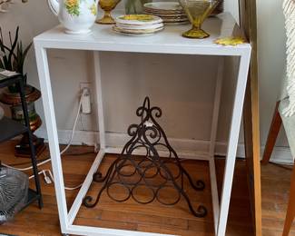 White metal side tables $30 + tax