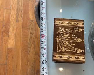 Metal and glass industrial style coffee table $25 + tax