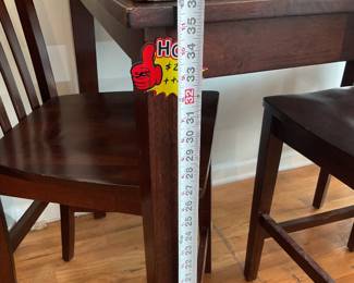 Solid wood high top dining set with 3 chairs $230 + tax