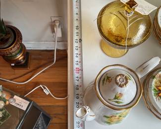 White metal side tables $30 + tax