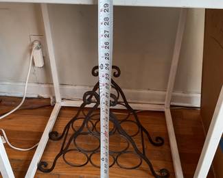 White metal side tables $30 + tax