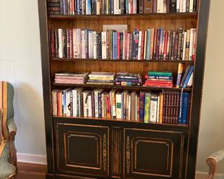 Handsome French country cabinet which will accommodate a television.